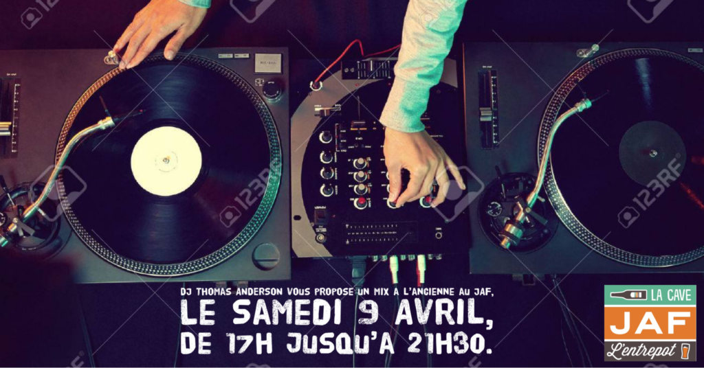 Évènement Colmar – Dj Anderson le 09/04 17h à 21H30